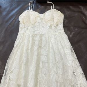 White Flower Petal Tank Top